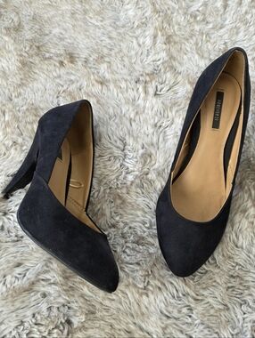 Forever 21 Pointed Toe Pump Heels Faux Suede Stiletto Heel Women's Size 7.5